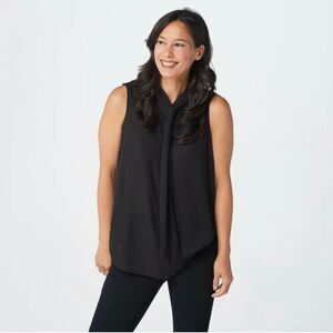 Lisa Rinna Collection Tank Sleeveless with Neck Detail Size Small